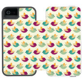 Vogelmuster Incipio iPhone Geldbeutel-Hülle (Folio Geöffnet)