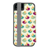 Vogelmuster Incipio iPhone Geldbeutel-Hülle (Folio Rückseite)