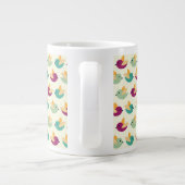 Vogelmuster Jumbo-Tasse (Rückseite)