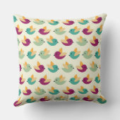 Vogelmuster Kissen (Rückseite)