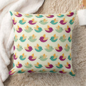 Vogelmuster Kissen (Decke)