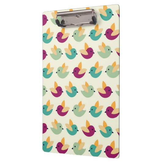 Vogelmuster Klemmbrett (Links)