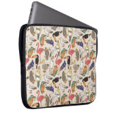 Vogelmuster Laptopschutzhülle (Vorne Rechts)