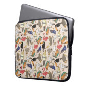 Vogelmuster Laptopschutzhülle (Vorderseite Links)