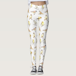 Vogelmuster Leggings