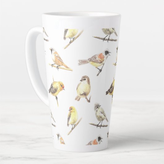 Vogelmuster Milchtasse (Linke Ecke)