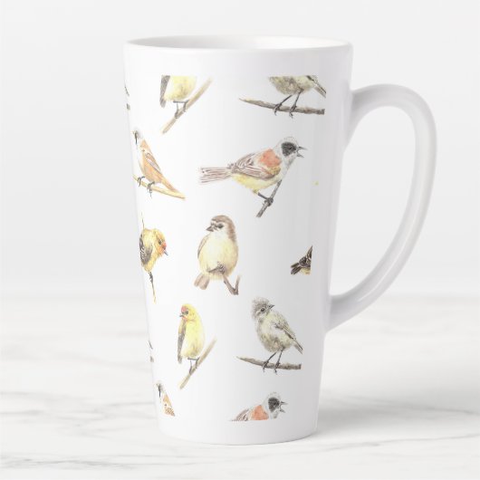 Vogelmuster Milchtasse (Rechts)