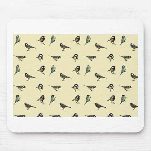 Vogelmuster Mousepad (Vorne)