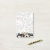 Vogelmuster Post-it Klebezettel (Auf Schreibtisch)