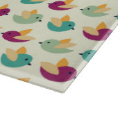 Vogelmuster Schneidebrett (Ecke)