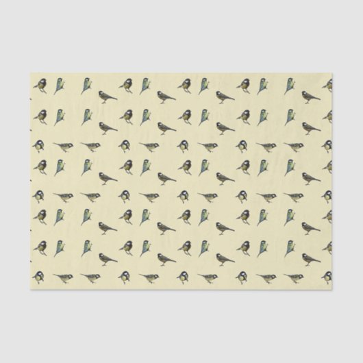 Vogelmuster Seidenpapier (Vorderseite)