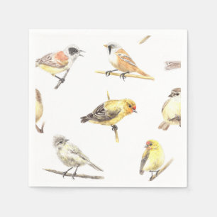 Vogelmuster Serviette