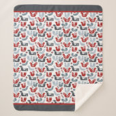 Vogelmuster Sherpadecke (Vorderseite)