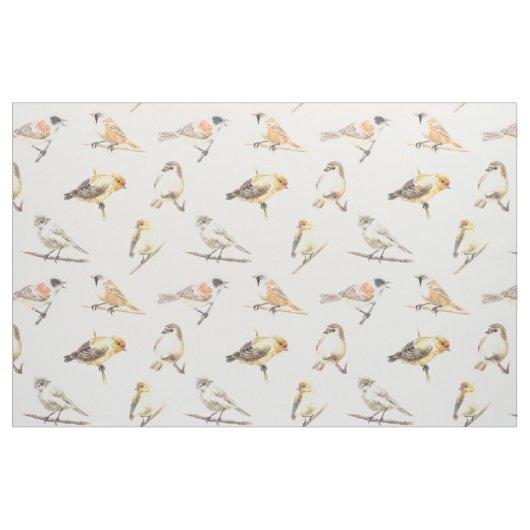 Vogelmuster Stoff (Fat Quarter (45,7 x 55,9 cm))