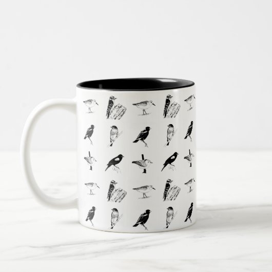 Vogelmuster Tasse (Links)