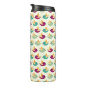 Vogelmuster Thermosbecher (Nach rechts gedreht)