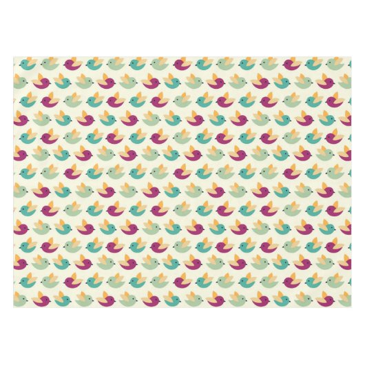 Vogelmuster Tischdecke (Vorderseite (Horizontal))