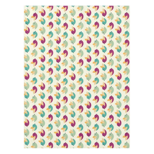 Vogelmuster Tischdecke (Vorderseite)