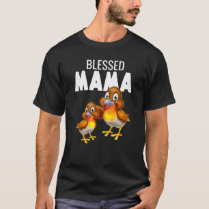 Vogelmutter Baby Vogel Amerikanische Rotkehlchen G T-Shirt