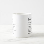 Vogelnerd-Definition Lustiges Vogelbeobachter-Gesc Kaffeetasse (Mittel)