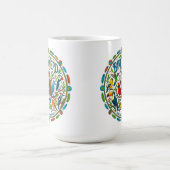 Vogelnerd-Logo Kaffeetasse (Mittel)