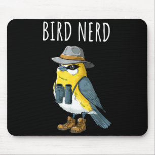 Vogelnerd lustiger Vogelbeobachter Vogelbeobachtun Mousepad