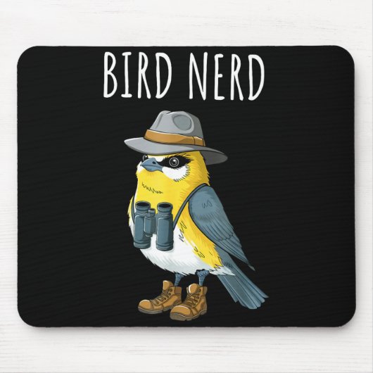 Vogelnerd lustiger Vogelbeobachter Vogelbeobachtun Mousepad (Vorne)