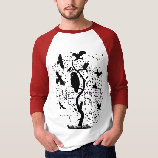Vogelnerd-T-Shirt T-Shirt (Vorderseite)