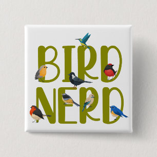 Vogelnerd Vogelbeobachtung Button