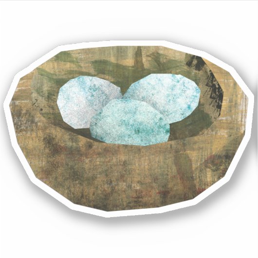 Vogelnest Aufkleber (Vorderseite)