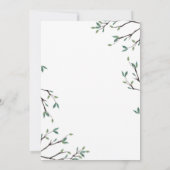 Vogelnest Babydusche Einladung (Rückseite)