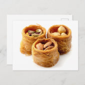 Vogelnest Baklava Postkarte (Vorne/Hinten)
