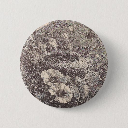Vogelnest Button (Vorderseite)