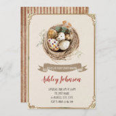 Vogelnest Einladung (Vorne/Hinten)