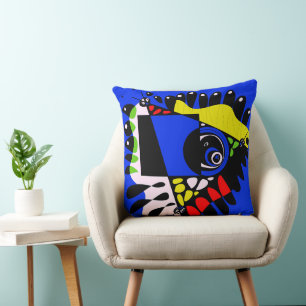 Vogelnest - Electric Blue Kissen