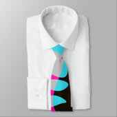 Vogelnest - Fuchsia Gray Aqua Krawatte (Gebunden)