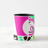 Vogelnest - Fuchsia White Tasse (Zentrum)