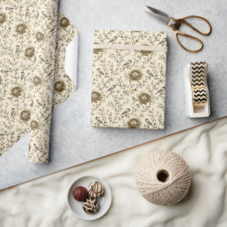 Vogelnest Geschenkpapier