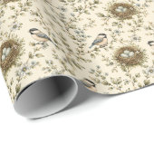 Vogelnest Geschenkpapier (Rolleneckpunkt)