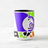 Vogelnest - Indigoweiß Tasse (Zentrum)