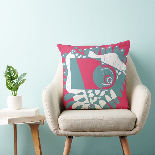 Vogelnest - Krimson Gray Kissen (Stuhl )