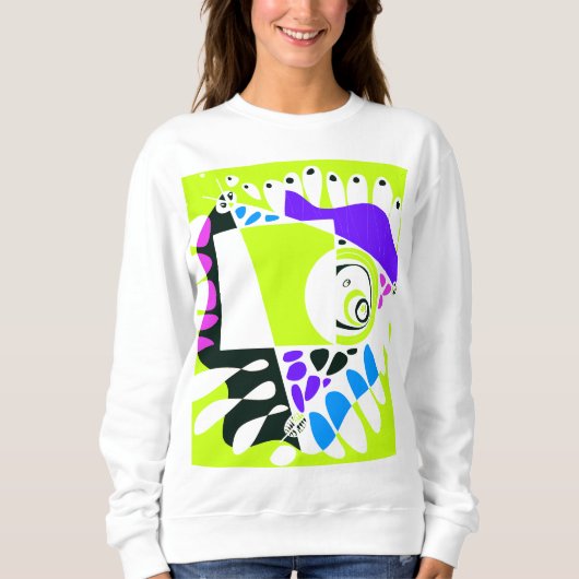 Vogelnest - Limettenweißer T - Shirt (Vorderseite)