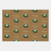 Vogelnest mit blau geflecktem Ei 3 Benutzerdefinie Geschenkpapier Set (Vorderseite 3)