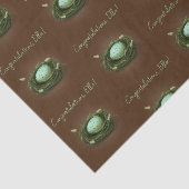 Vogelnest mit Blue-Speckled-Eiern mit eigener Meld Seidenpapier (Ausschnitt)