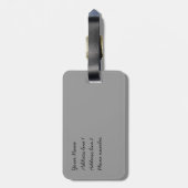 Vogelnest mit Eiern Gepäckanhänger (Rückseite vertikal)