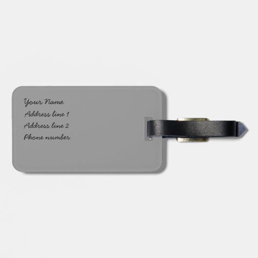 Vogelnest mit Eiern Gepäckanhänger (Rückseite horizontal)