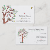 Vogelnest mit Mobile Visitenkarte (Vorne/Hinten)