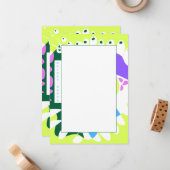 Vogelnest - Pastellgrün, weißer Kissenname Mitteilungskarte (Vorderseite/Rückseite Beispiel)