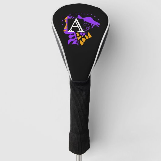 Vogelnest - Personalisierter Anfangsbrief A Golf Headcover (Vorderseite)