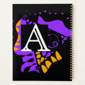 Vogelnest - Personalisierter Anfangsbrief A Planer (Rückseite)